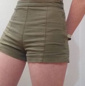 Olive green shorts